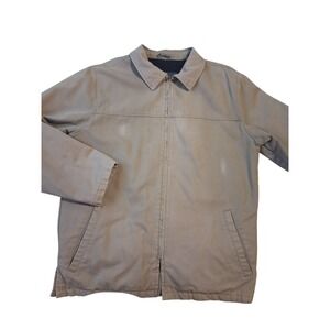Vintage Eddie Bauer Mens Size‎ Medium Canvas Chore Barn Coat Field Wool Jacket